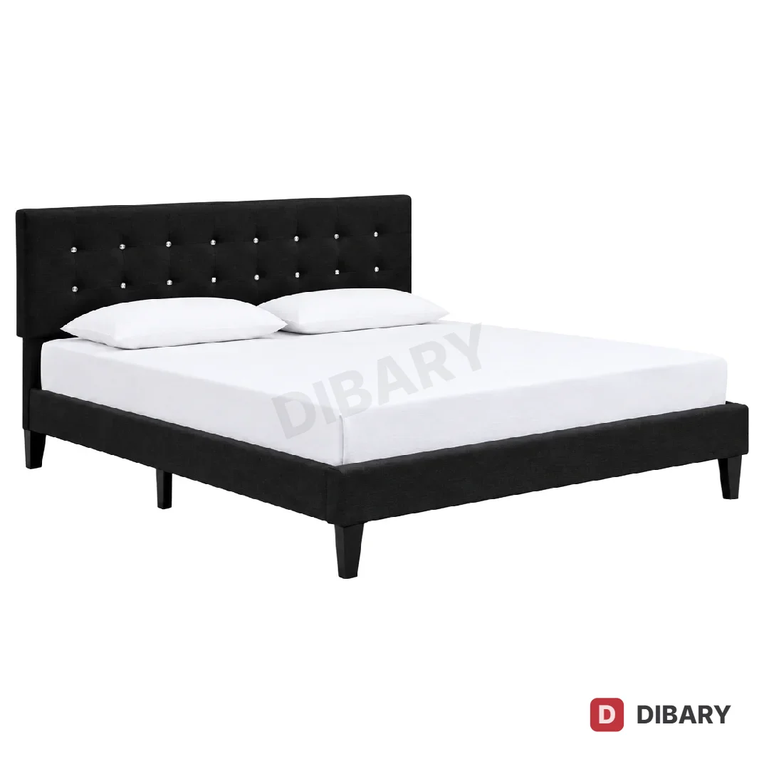Crystal Tufted Queen Bed Frame BD004