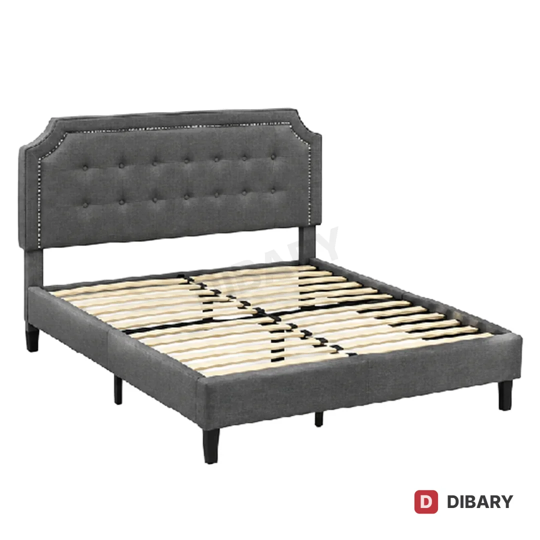 Button Tufted Queen Bed Frame BD005