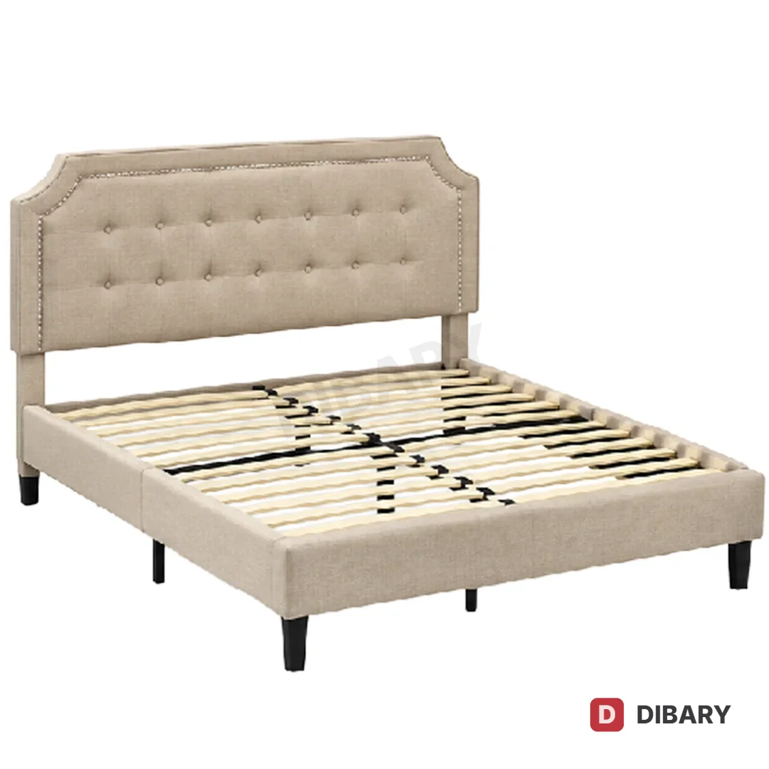 Button Tufted Queen Bed Frame BD005