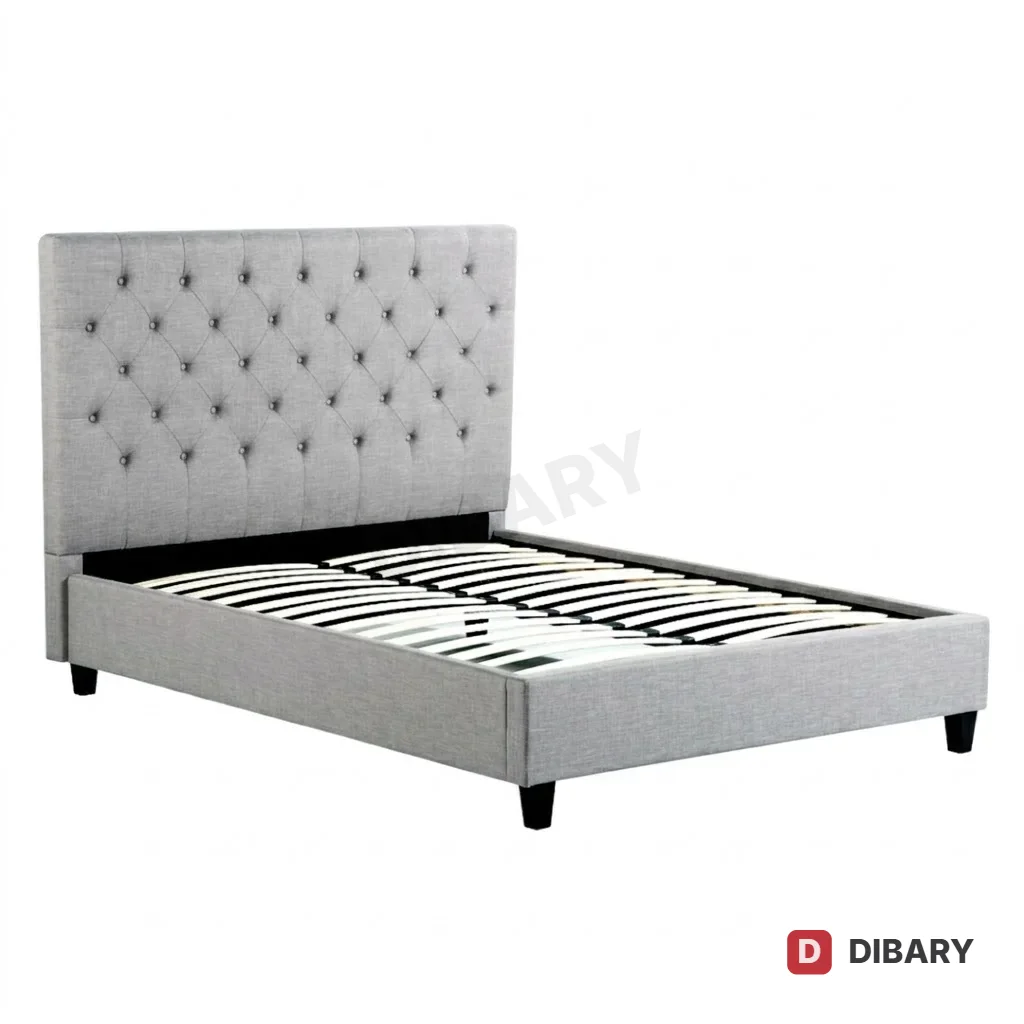 Upholstered Tufted Queen Bed Frame BD010